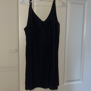 Black velvet minidress size XXL